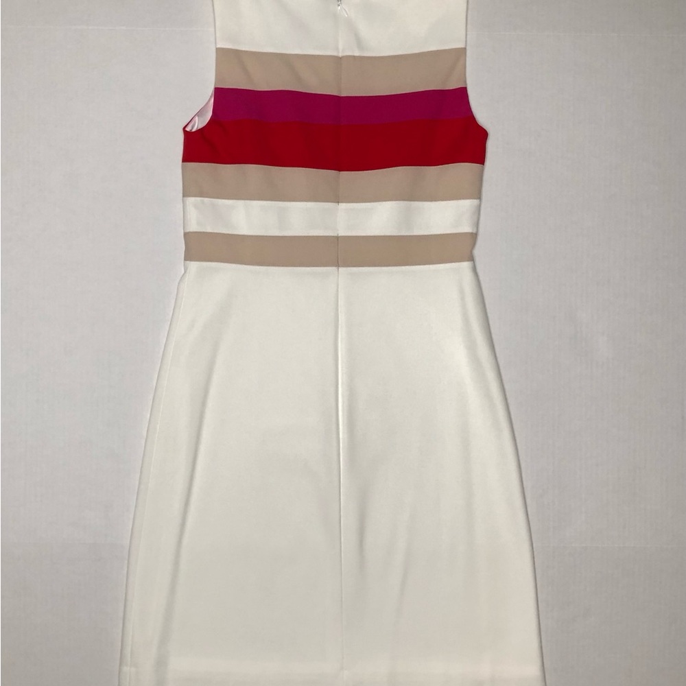 ⭐️NEW⭐️White House Black Market (WHBM) Sleeveless Color Block Sheath Dress - Picture 3 of 9